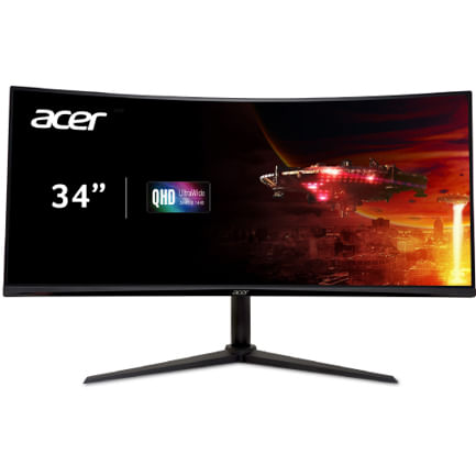 70444 - Monitor Acer 34" Gaming Curvo Nitro XZ342CU V3 UHD 3440x1440 VA HDMI 100Hz DP 180Hz AMD Free
