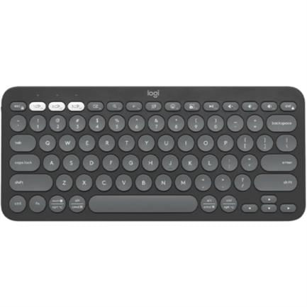 70634 - Teclado Bluetooth Logitech Pebble Keys 2 K380S Emparejamiento Multidispositivo Inalámbrico Color Grafito