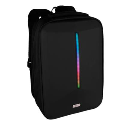 70607 - Mochila Vorago BP-500 15 6"  Start The Game Iluminación RGB App Configurable USB Color Negro