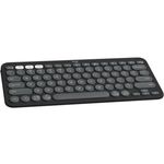 70637 - Teclado Bluetooth Logitech Pebble Keys 2 K380S Emparejamiento Multidispositivo Inalámbrico Color Grafito