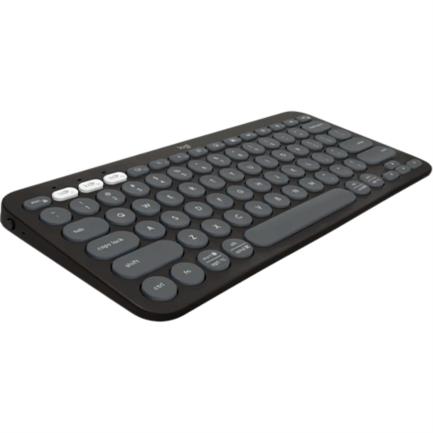 70638 - Teclado Bluetooth Logitech Pebble Keys 2 K380S Emparejamiento Multidispositivo Inalámbrico Color Grafito
