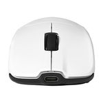 64089 - MOUSE GAME FACTOR MOW800 INALAMBRICO WIRELESS 2 4G BT PIXART 3395 26 000 DPI 4K HZ BASE RGB ULTRALIGERO 56G BLANCO