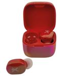 63653 - Audífonos Inalámbricos Perfect Choice TWS Brillantes Alcance de 10m Bluetooth Rojo