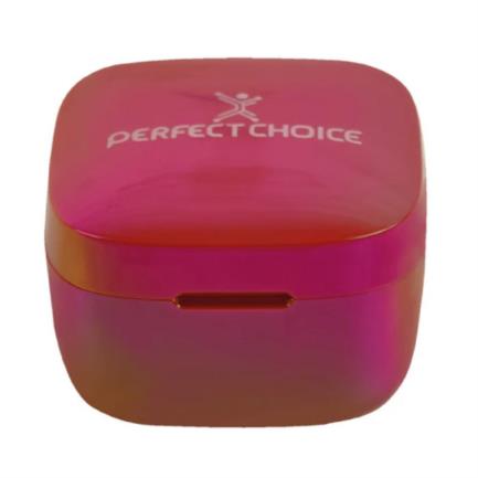 63654 - Audífonos Inalámbricos Perfect Choice TWS Brillantes Alcance de 10m Bluetooth Rojo