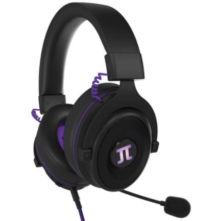 63714 - Audífonos Gamer Alámbricos Primus Arcus 260S Diadema Ajustable Micrófono Desmontable USB Color Negro/Morado