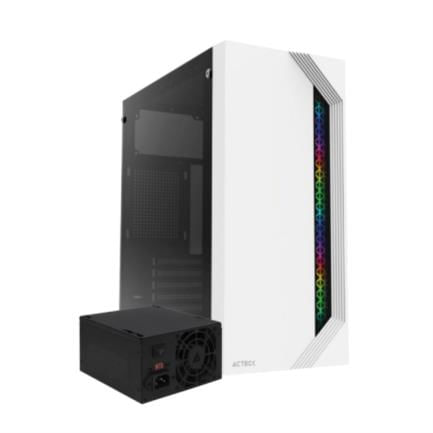 71181 - Gabinete Acteck Media Torre Viken GM434 Max MB ATX Fuente ATX 500w Advanced Series Blanco
