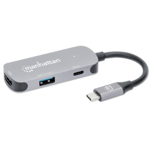 71442 - Docking Manhattan USB-C  3 Ptos HDMI 4K@60Hz USB-C