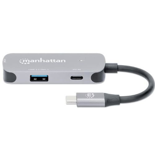 71444 - Docking Manhattan USB-C  3 Ptos HDMI 4K@60Hz USB-C
