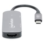 71443 - Docking Manhattan USB-C  3 Ptos HDMI 4K@60Hz USB-C