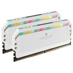 72219 - Memoria RAM Corsair Dominator Platinum RGB 32GB (2x16GB) 5600Mhz DDR5 UDIMM XMP Color Blanco CL36