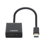 72830 - Adaptador Manhattan USB 3 2 Gen 1 Tipo-A Macho a HDMI Hembra 1080p Color Negro