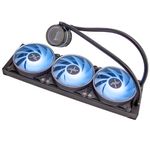 72871 - Enfriamiento Liquido Xzeal 360mm Redondo XZ-411 CPU 3Fanx120mm ARGB 3 pines+PWM 4 pines+Seguro INTEL/AMD Negro
