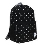 73346 - MOCHILA JUVENIL CHENSON COLORS NEGRA CON PUNTOS BLANCOS
