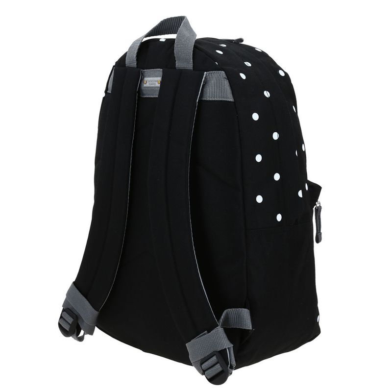 73345 - MOCHILA JUVENIL CHENSON COLORS NEGRA CON PUNTOS BLANCOS