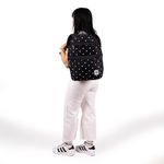 73348 - MOCHILA JUVENIL CHENSON COLORS NEGRA CON PUNTOS BLANCOS