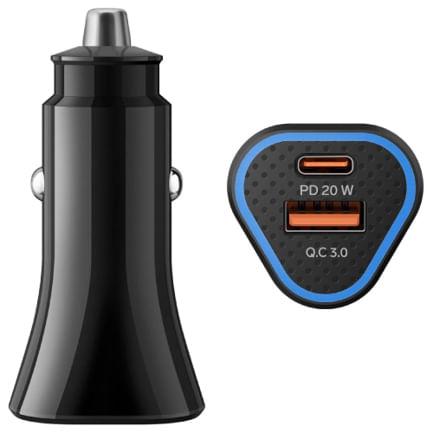 70986 - CARGADOR STEREN USB A Y USB C CON PD Y QC