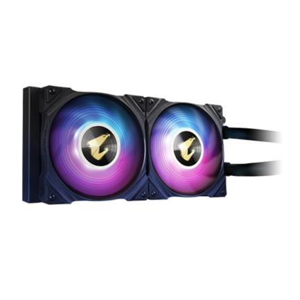 71879 - Enfriamiento Liquido para CPU Gigabyte Aorus Waterforce X 240mm RGB 2 0 Display LCD Compatible S 1200 1700 AM4 AM5 sTR4