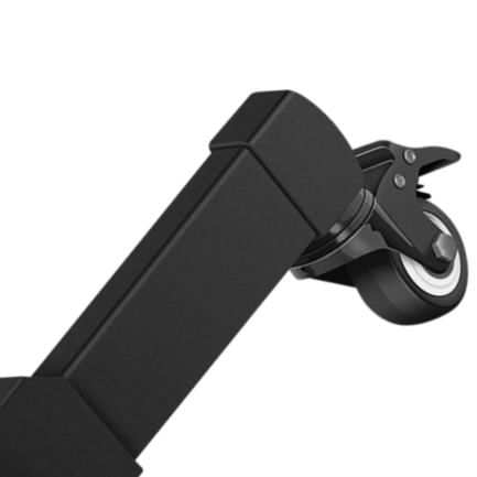 73178 - Soporte Steren Móvil para TV 19" a 83" Con Repisa Soporta Hasta 60kg Color Negro