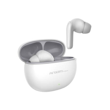 72903 - Audifonos Argomtech Inalámbricos Skeipods E20 Control Táctil Resistente al Agua Color Blanco