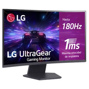 Monitor Lg Ultragear 27 " Qhd 2560 X 1440 Va Display Curvo 180Hz 1Ms Gtg Amd Freesync Lghmoiab123