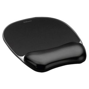 Mouse Pad Fellowes Con Reposamuñecas De Gel Crystal Color Negro Fepaccac012
