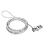 74203 - Candado de Seguridad Manhattan Antirrobo para Laptop con Ranura K-slot Combinación 4 Dígitos