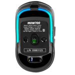 74446 - MOUSE GAME FACTOR MOW700 CARCASAS INTERCAMBIABLES 2 4G+BT PIXART 3395 26 000 DPI RGB NEGRO