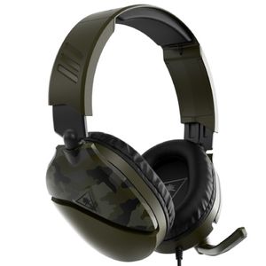 Audífonos Turtle Beach Earforce Recon 70 Diadema Alámbrico 3.5Mm Cable 1.2M Playstation Verde Camuflaje Tvcaccal004