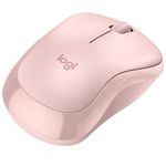 74166 - Mouse Logitech M240 Óptico Inalámbrico Click Silencioso Bluetooth USB 100dpi Color Rosa