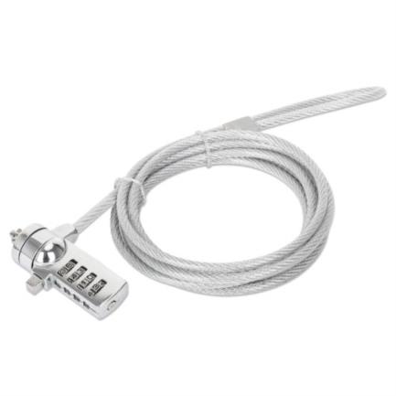 74206 - Candado de Seguridad Manhattan Antirrobo para Laptop con Ranura K-slot Combinación 4 Dígitos
