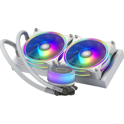 74337 - Enfriamiento Liquido para CPU Cooler Master ML240 RGB Illusion 240mm Compatible 1200 1700 AM4 Color Blanco