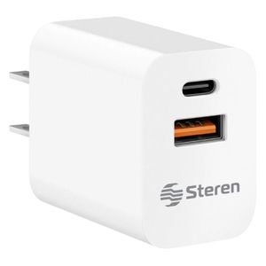 Cargador Steren Usb A Y Usb C Con Pd Y Qc Sqccagab012