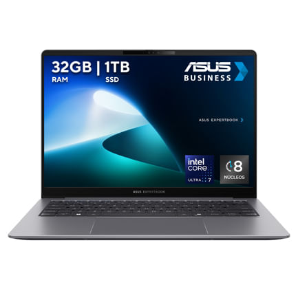 68818 - Laptop Asus ExpertBook P5405CSA-U732G1T-P1 14" Intel Ultra 7 258V 32GB Ram SSD 1TB M 2 2280 Wifi NPU 47 TOPS Windows 11P