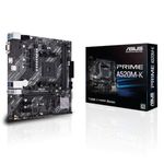 74734 - Tarjeta Madre Asus PRIME A520M-K 2xDDR4 64GB 4400Mhz HDMI VGA PCIe 3 0 M 2 S AM4 Ryzen mATX