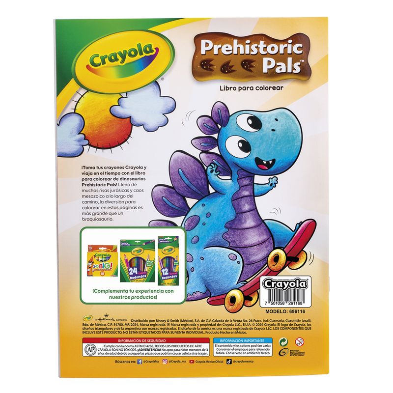 75043 - LIBRO COLOREAR PREHISTORICS PALS