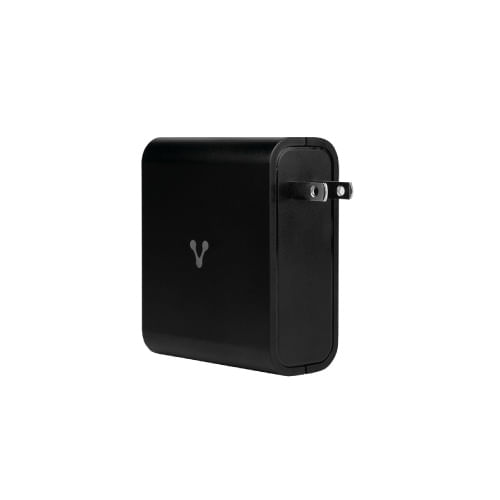 74816 - CARGADOR DE PARED VORAGO AU-600 TIPO C 100W PD 5 PUERTOS QUICK CHARGE 3 0 NEGRO