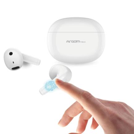 74956 - Audífonos Argomtech Skeipods E55 Inalámbricos Control Táctil Color Negro