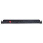 75617 - Barra PDUIntellinet Gab/Rack 19" 1U Contra Sobrecarga On/Off 8 Contactos