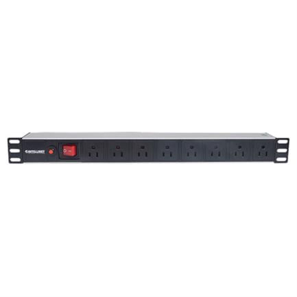 75617 - Barra PDUIntellinet Gab/Rack 19" 1U Contra Sobrecarga On/Off 8 Contactos