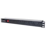 75619 - Barra PDUIntellinet Gab/Rack 19" 1U Contra Sobrecarga On/Off 8 Contactos