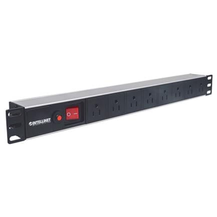 75618 - Barra PDUIntellinet Gab/Rack 19" 1U Contra Sobrecarga On/Off 8 Contactos