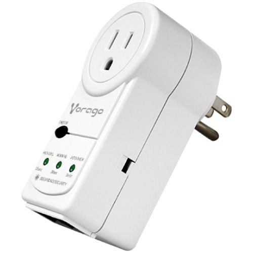 75303 - PROTECTOR DE VOLTAJE VORAGO AVR-300 RJ45/RJ11 PORTATIL 1800W ELECTRODOMESTICOS BLANCO