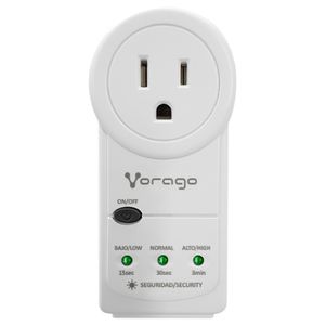 Protector De Voltaje Vorago Avr-300 Rj45/Rj11 Portatil 1800W Electrodomesticos Blanco Vocreuab009