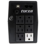 75473 - UPS Forza SL-801UL Interactivo Inteligente 800VA/480W 6 Salidas LCD Táctil Torre 120V Negro