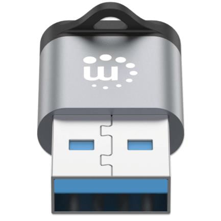 62133 - Adaptador USB-C V3 2 Gen1 AM-CH 5Gbps 3A Aluminio Gris Espacial/Negro