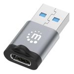 62131 - Adaptador USB-C V3 2 Gen1 AM-CH 5Gbps 3A Aluminio Gris Espacial/Negro