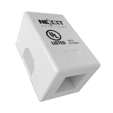 75764 - Caja de Montaje Nexxt Solutions Superficial 1 Puerto RJ45 Cat5e Blanco