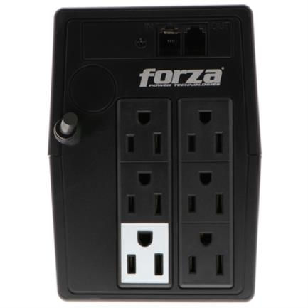 76189 - UPS Forza NT-511 Interactivo 500VA/250W 6 Salidas RJ11 Torre 120V Negro