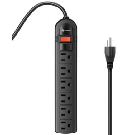 76223 - Tira de 6 contactos STEREN horizontales C/Switch Rl