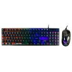 75776 - Kit Gamer Perfect Choice Teclado Transparente + Mouse Helumo Alámbrico Ergonómico y Resistente